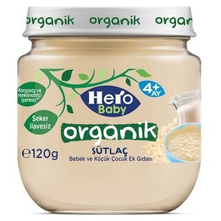 Hero Baby Organik Sütlaç 120 gr Kavanoz Mama kullananlar yorumlar